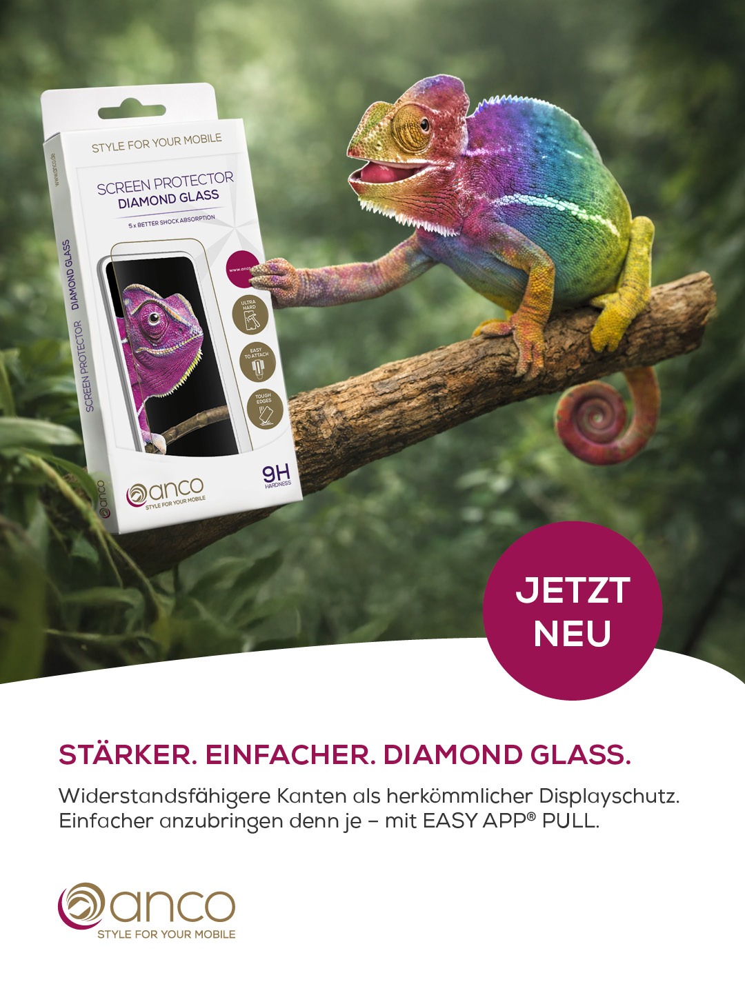 anco® Diamond Glass Displaychutz