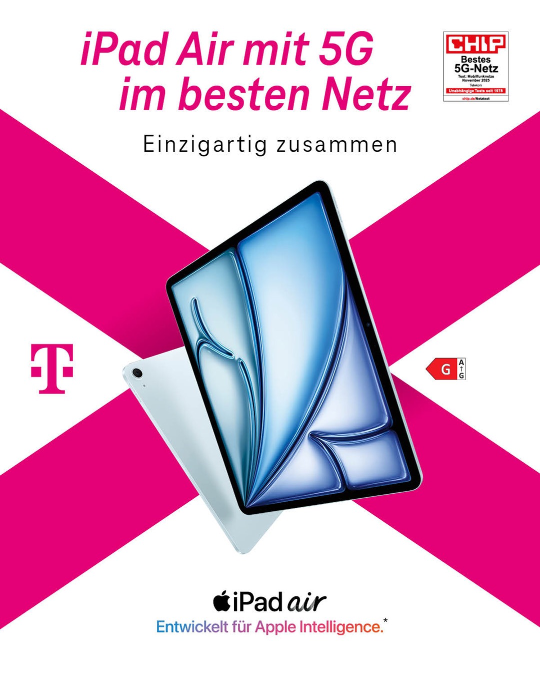 Telekom MagentaMobil Data L mit Apple iPad Air (2026)