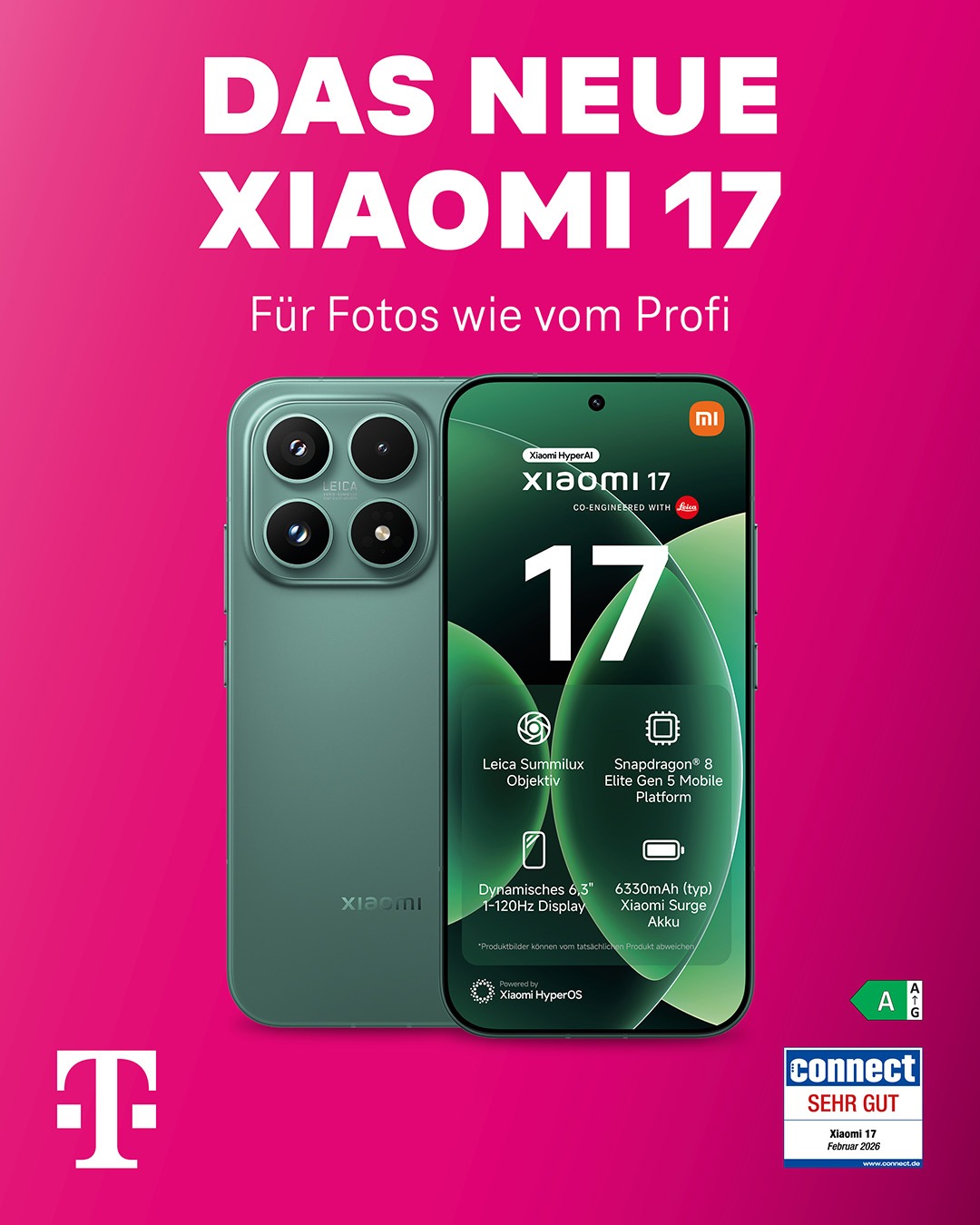 Telekom MagentaMobil L mit Xiaomi 17