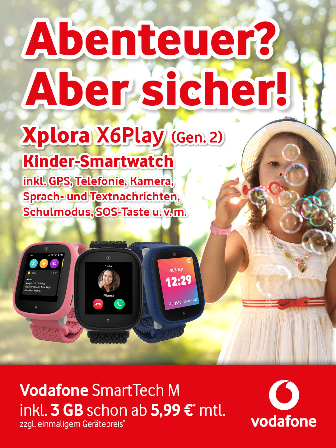 Vodafone Smart Tech M mit Xplora X6 Play