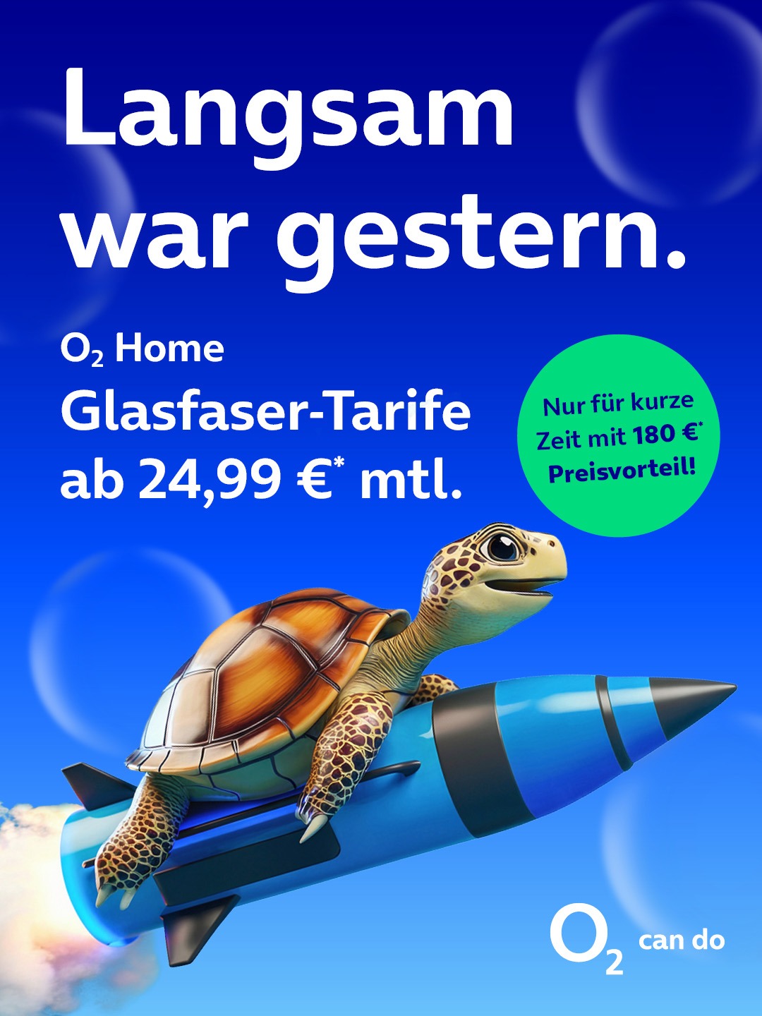 o2 Home Glasfaser schon ab 24,99 € mtl.
