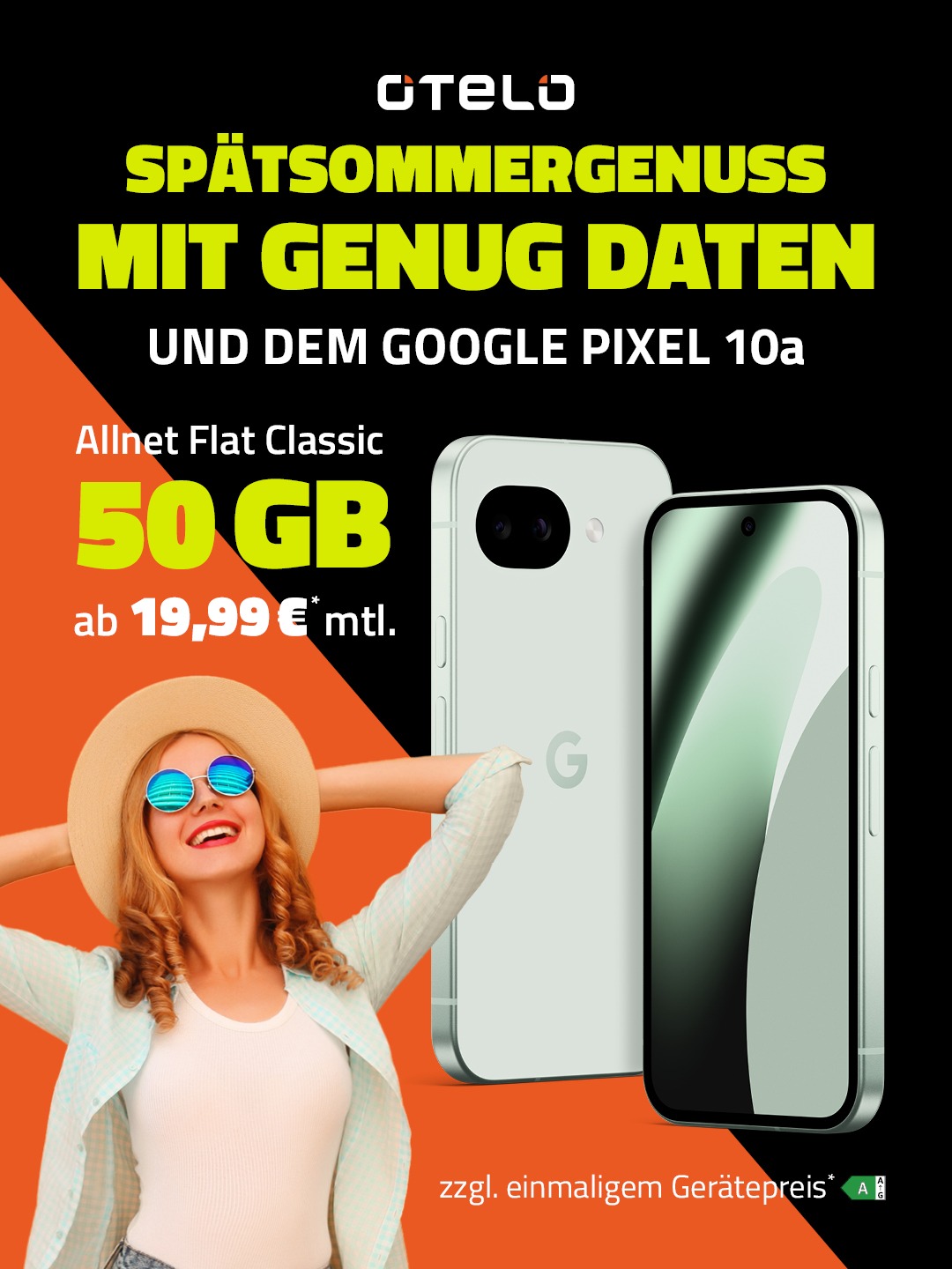 otelo Allnet Flat Classic mit Google Pixel 10a